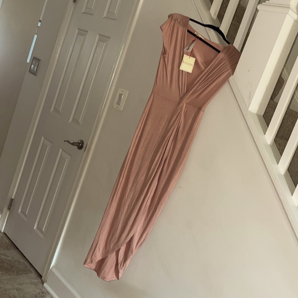 Open up dress with skirt underneath